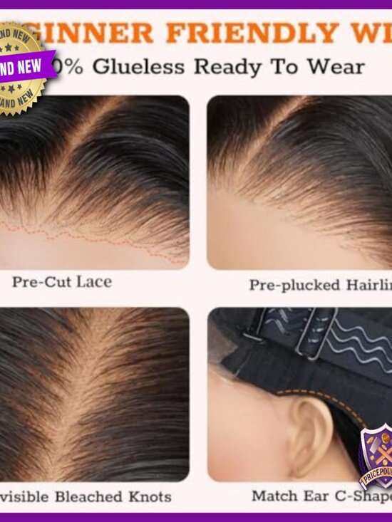 18 Inch Human Hair Wig 250% Density Body Wave Glueless Lace Front main image 4